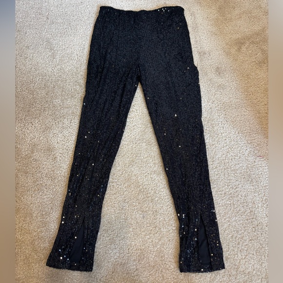 Sincerely Jules Black Sequin Flare Pants - Picture 2 of 8